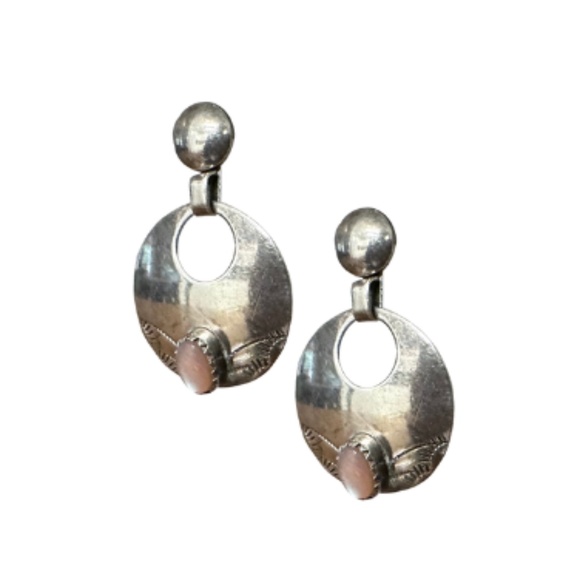Jewelry - Sterling Silver Circle Drop Earrings